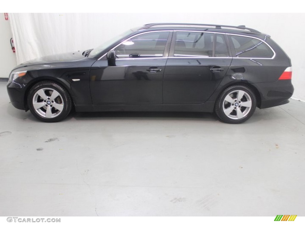Black Sapphire Metallic 2006 BMW 5 Series 530xi Wagon Exterior Photo #88720129