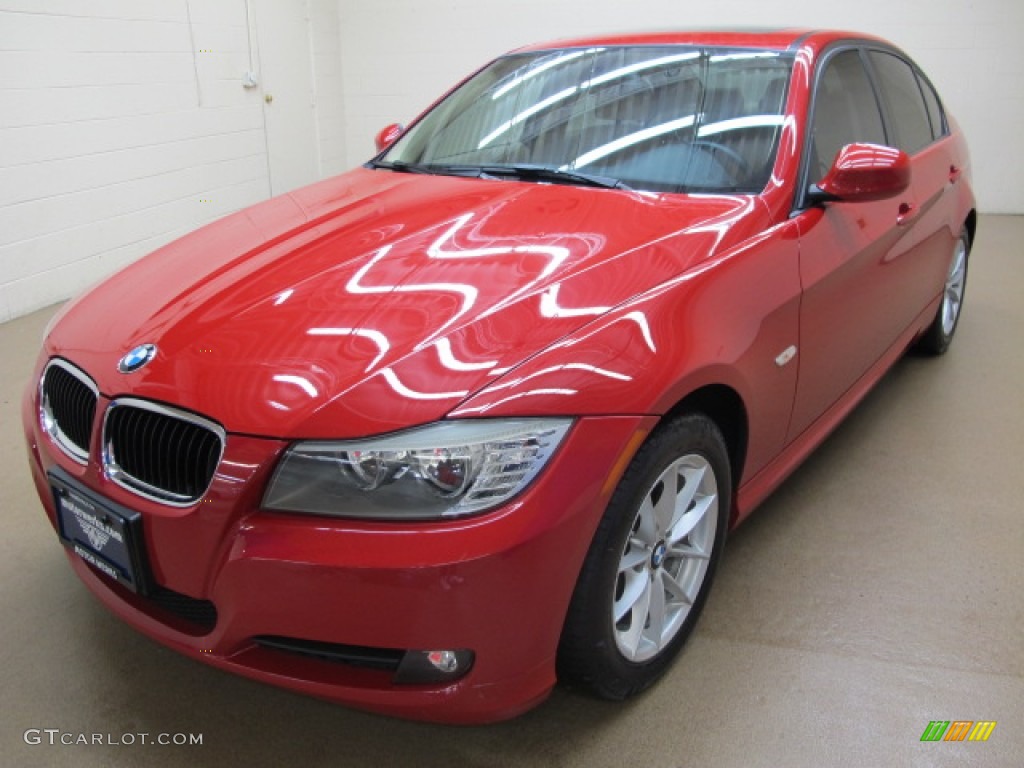 2010 3 Series 328i Sedan - Crimson Red / Beige photo #3