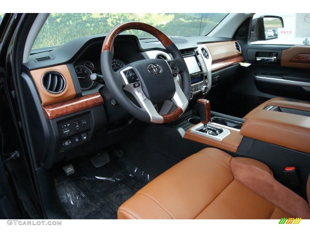 2014 Tundra 1794 Edition Crewmax 4x4 - Attitude Black Metallic / 1794 Edition Premium Brown photo #5