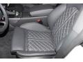 Black Valcona w/Diamond Contrast Stitching Front Seat Photo for 2014 Audi S7 #88722580