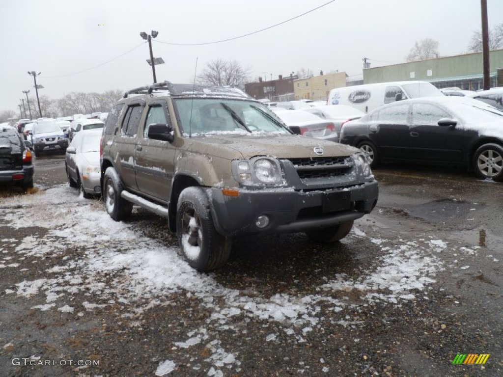 2002 Xterra SE V6 4x4 - Gold Rush Metallic / Gray Celadon photo #1