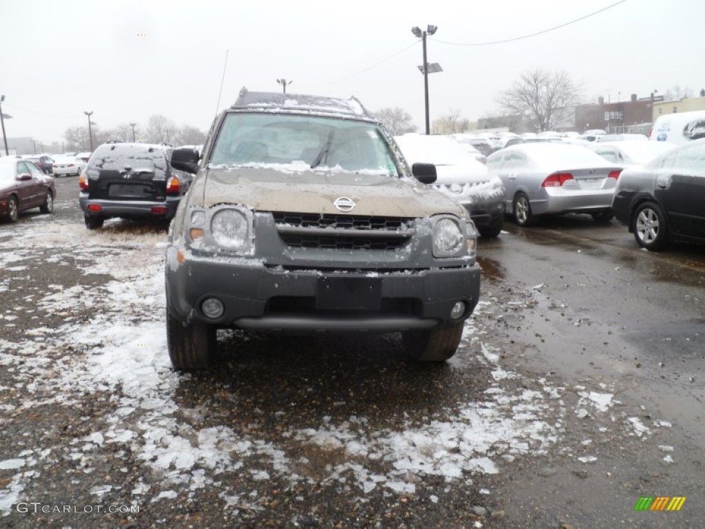 2002 Xterra SE V6 4x4 - Gold Rush Metallic / Gray Celadon photo #2