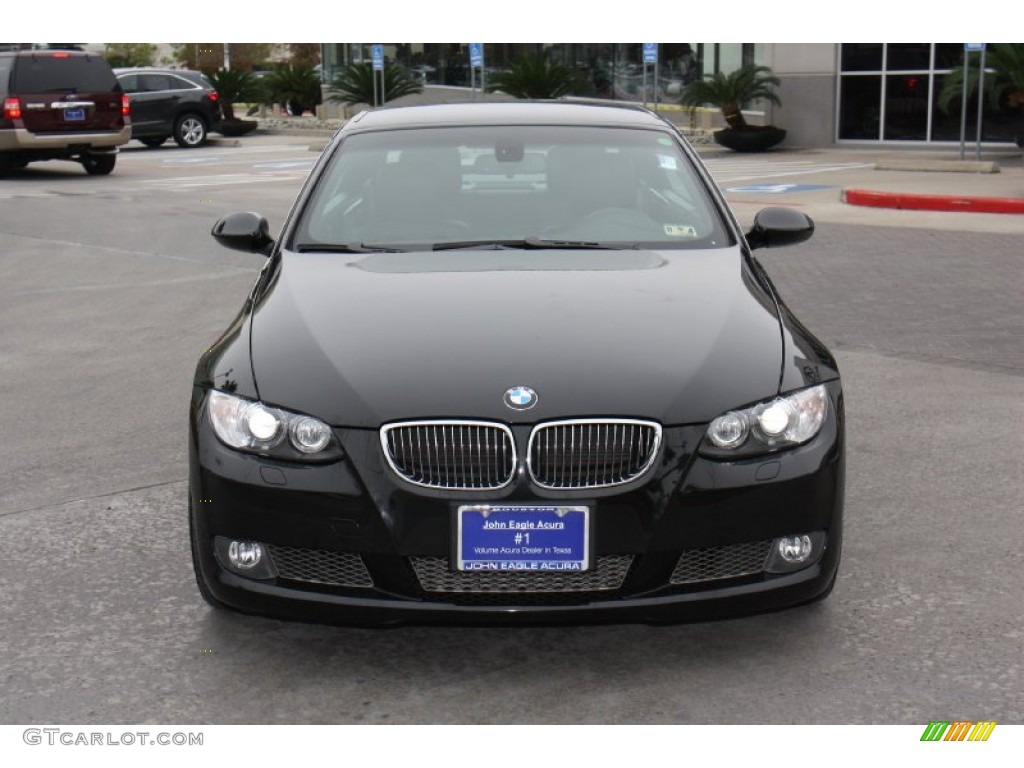 2007 3 Series 335i Convertible - Black Sapphire Metallic / Black photo #3
