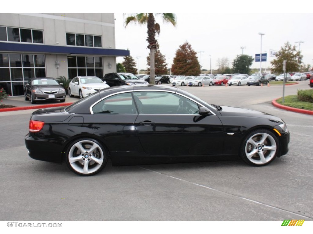 2007 3 Series 335i Convertible - Black Sapphire Metallic / Black photo #7