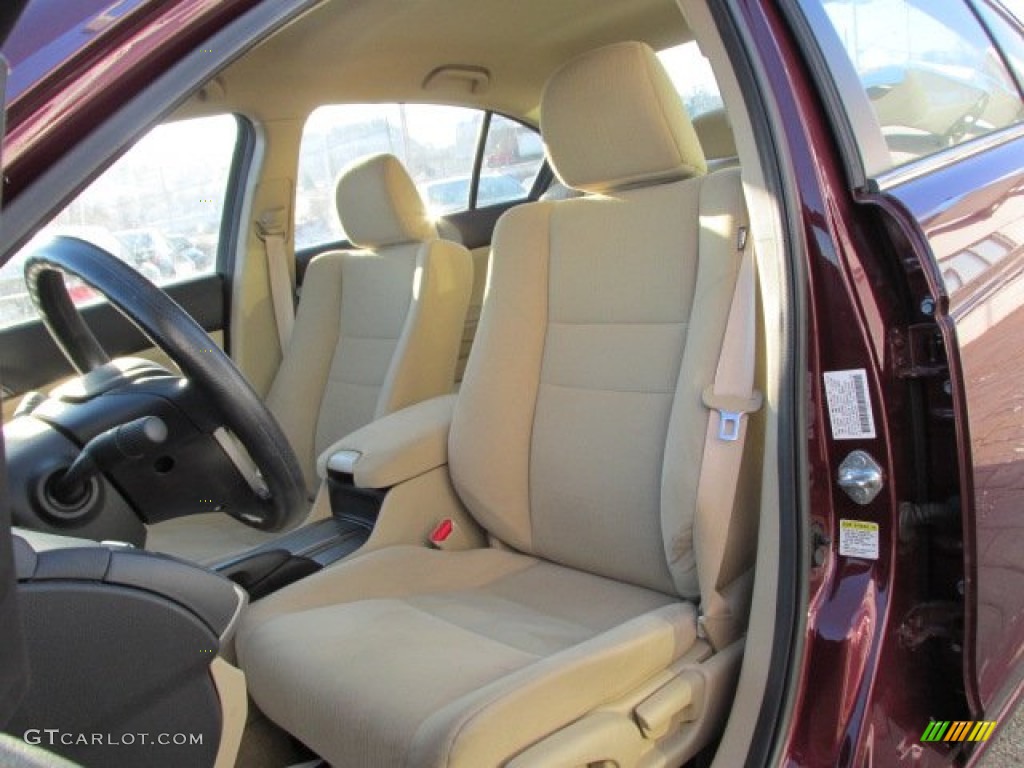 2011 Accord LX Sedan - Basque Red Pearl / Ivory photo #12