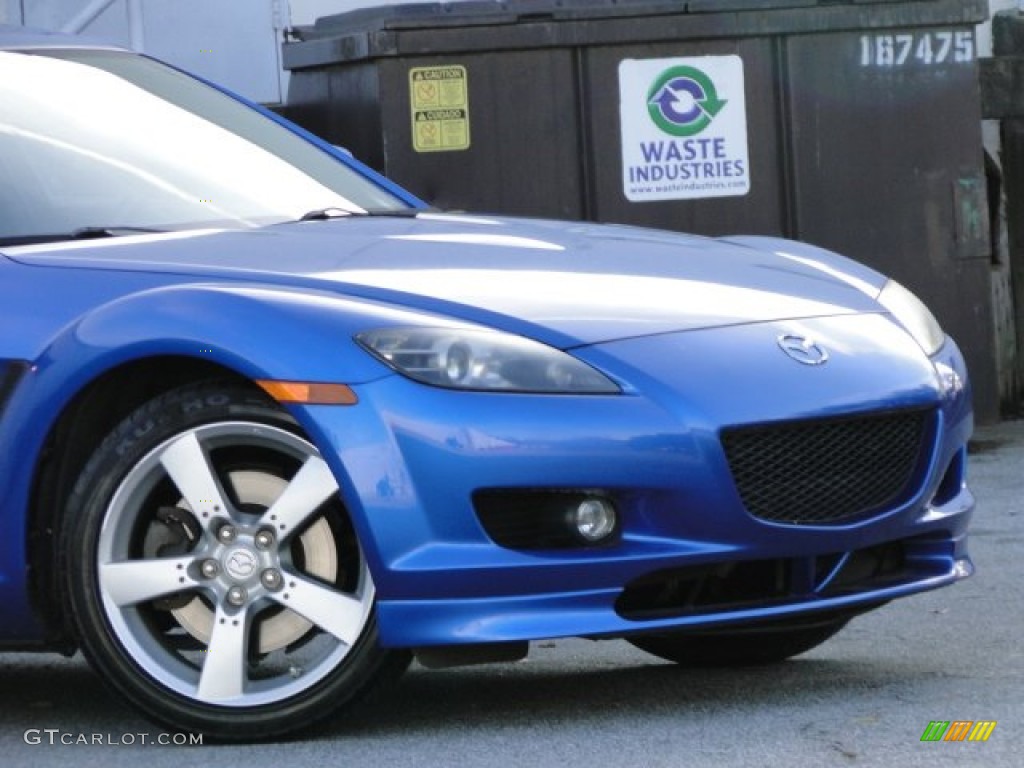 2005 RX-8 Sport - Winning Blue Metallic / Black photo #9