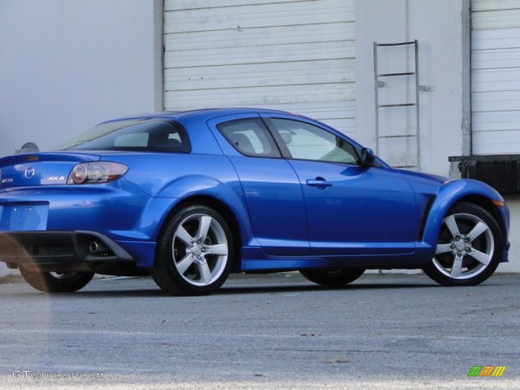 2005 RX-8 Sport - Winning Blue Metallic / Black photo #23