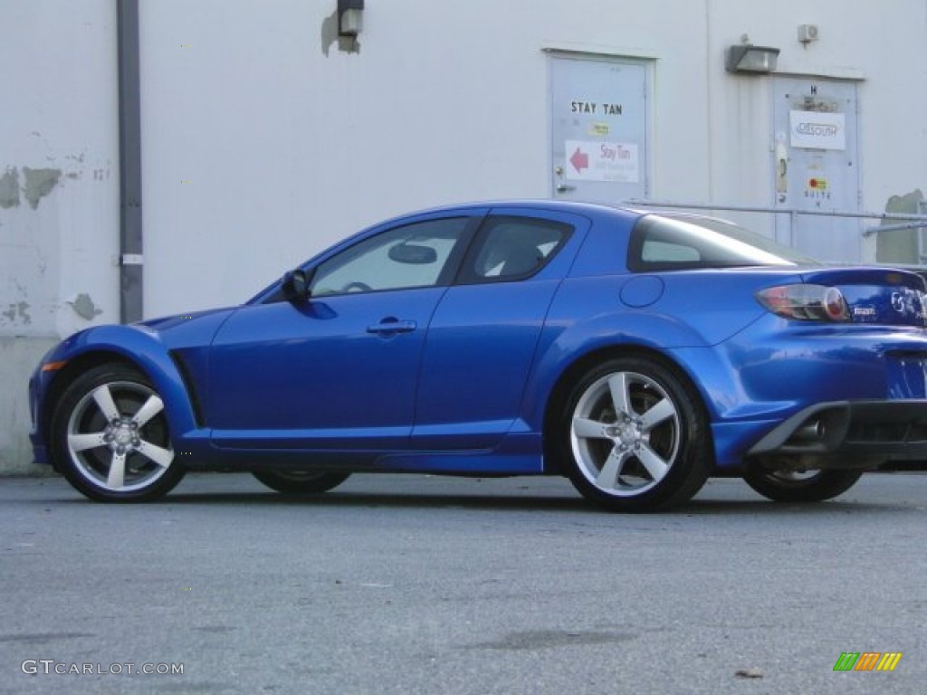 2005 RX-8 Sport - Winning Blue Metallic / Black photo #24