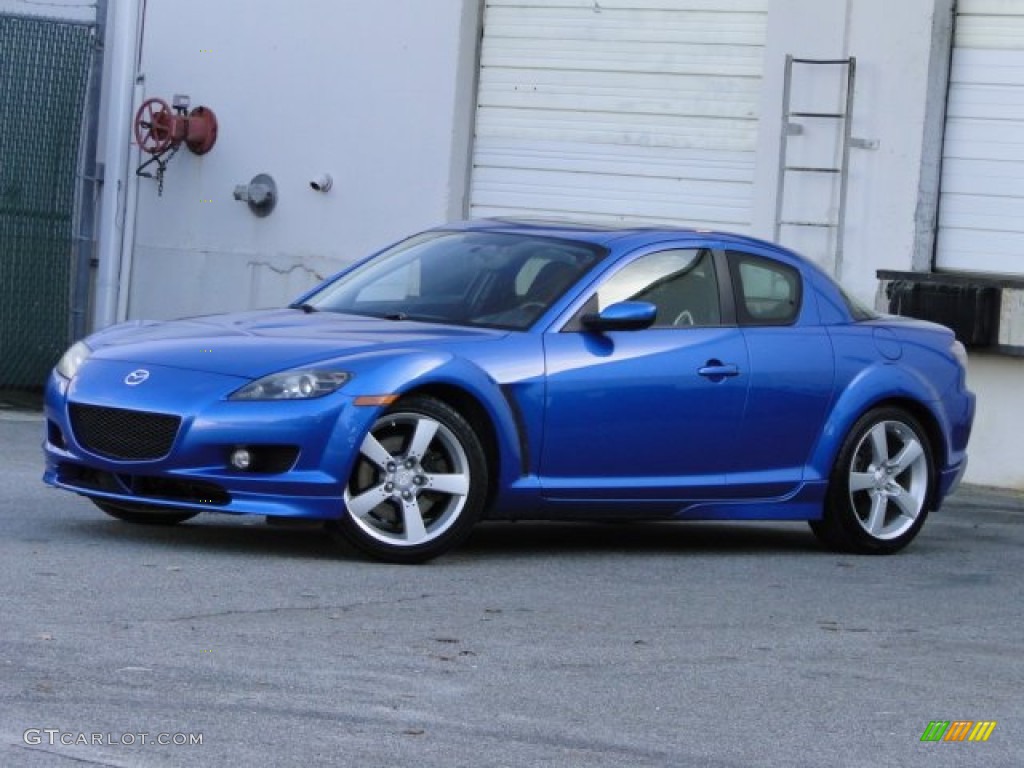 2005 RX-8 Sport - Winning Blue Metallic / Black photo #26