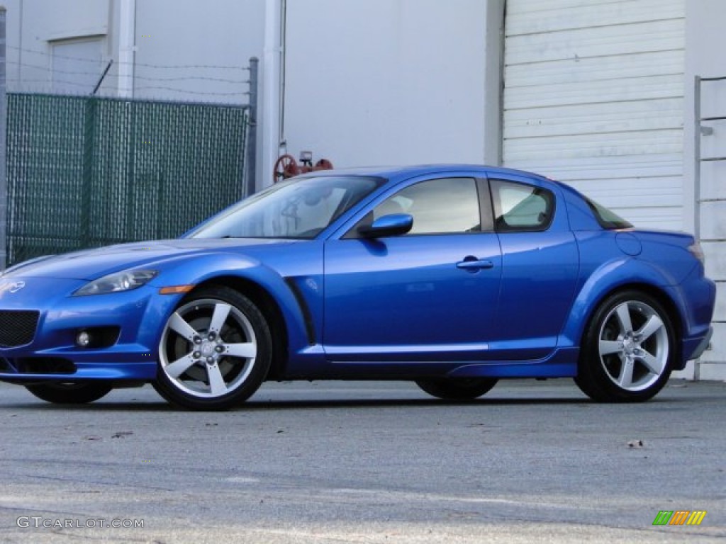 2005 RX-8 Sport - Winning Blue Metallic / Black photo #27