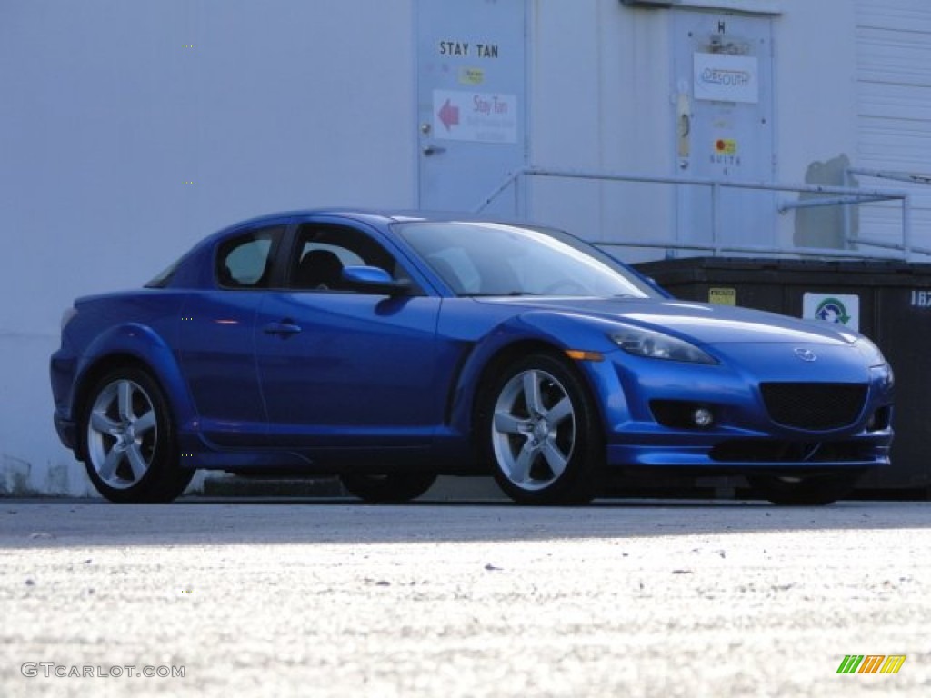 2005 RX-8 Sport - Winning Blue Metallic / Black photo #30