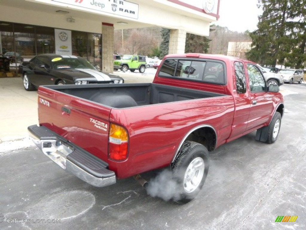 2000 Tacoma PreRunner Extended Cab - Sunfire Red Pearl / Oak photo #8