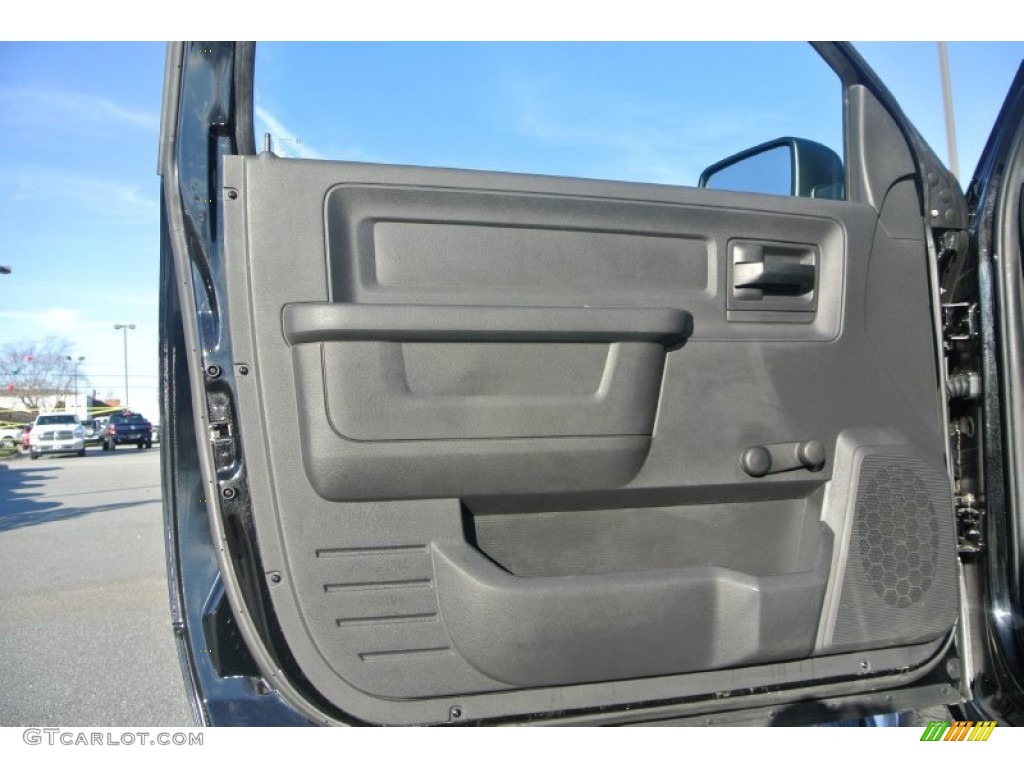 2012 Ram 1500 ST Regular Cab - Black / Dark Slate Gray/Medium Graystone photo #16