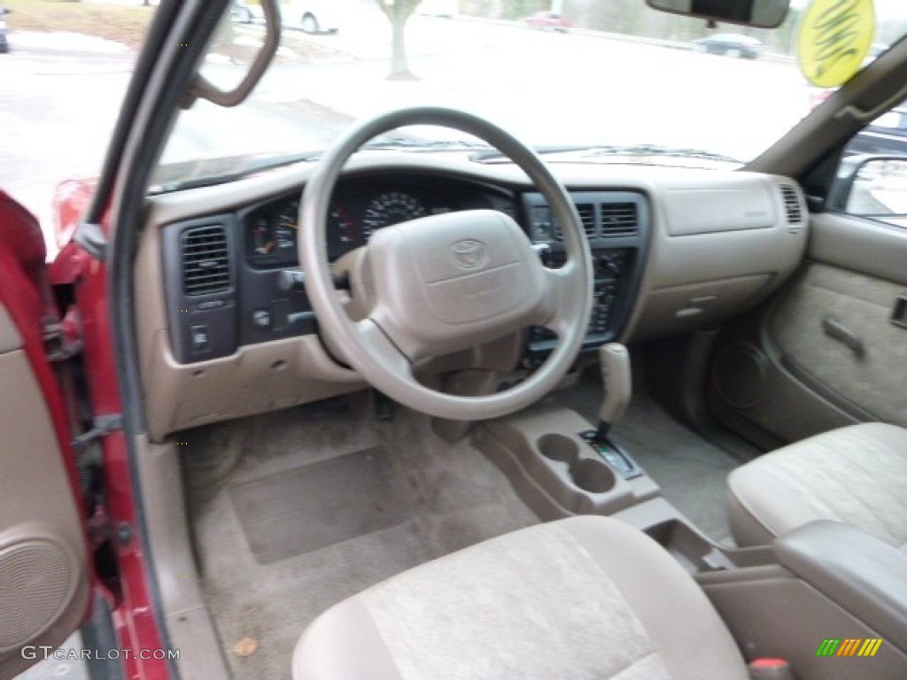 2000 Tacoma PreRunner Extended Cab - Sunfire Red Pearl / Oak photo #12
