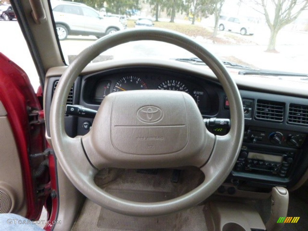 2000 Toyota Tacoma PreRunner Extended Cab Oak Steering Wheel Photo #88731059