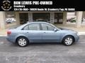 2009 Medium Silver Blue Hyundai Sonata GLS  photo #1