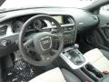 2011 Audi S5 Black/Pearl Silver Silk Nappa Leather Interior Prime Interior Photo