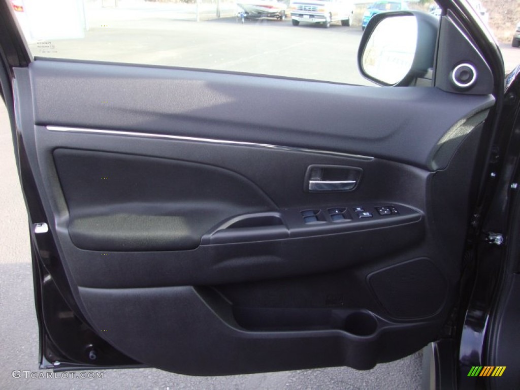 2013 Mitsubishi Outlander Sport SE Black Door Panel Photo #88731690