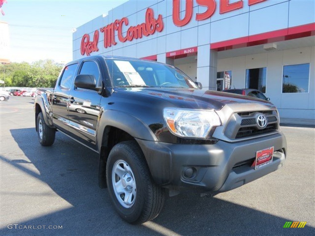 2012 Tacoma V6 Double Cab 4x4 - Black / Graphite photo #1