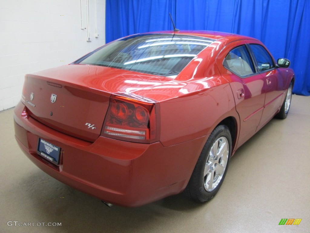 2008 Charger R/T - Inferno Red Crystal Pearl / Dark Slate Gray photo #9