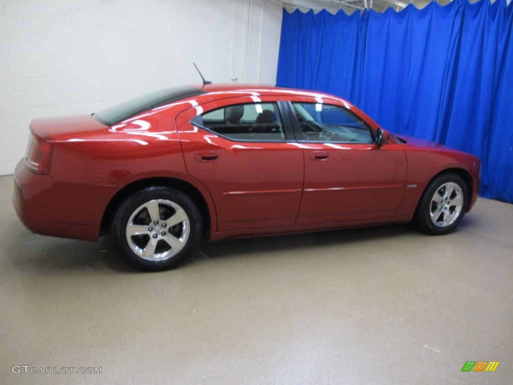 2008 Charger R/T - Inferno Red Crystal Pearl / Dark Slate Gray photo #10