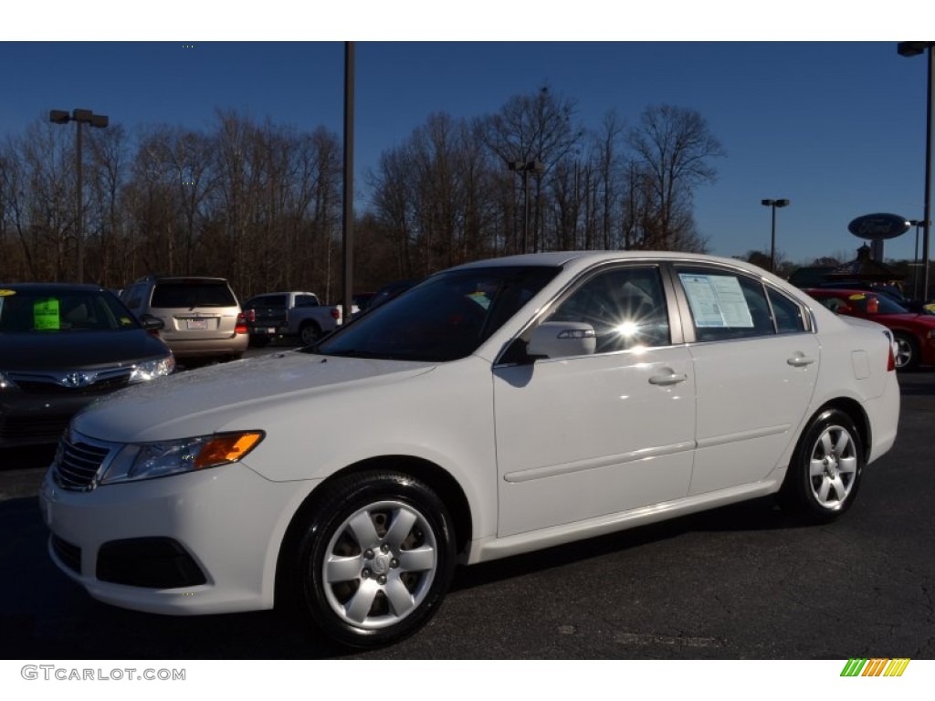 2010 Optima LX - Clear White / Gray photo #3