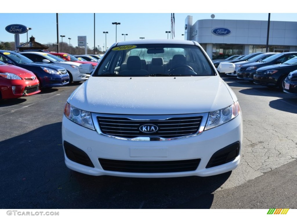 2010 Optima LX - Clear White / Gray photo #7