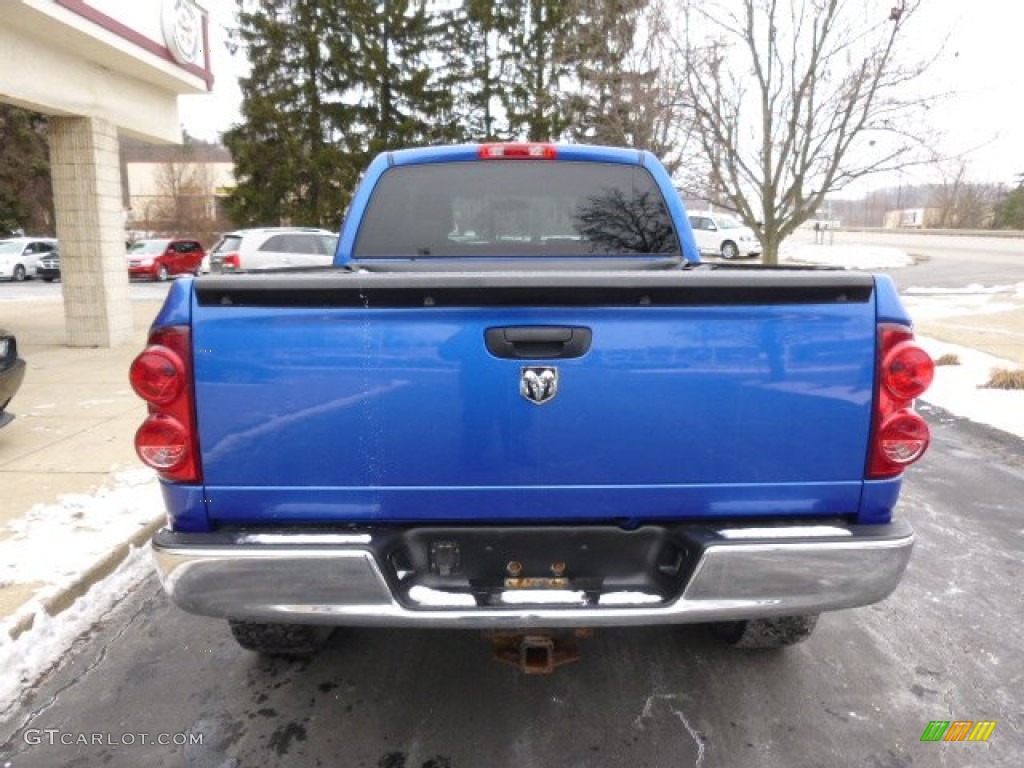 2008 Ram 1500 TRX4 Quad Cab 4x4 - Electric Blue Pearl / Medium Slate Gray photo #7