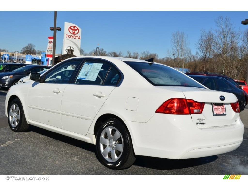 2010 Optima LX - Clear White / Gray photo #31