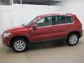 Wild Cherry Metallic - Tiguan S Photo No. 4