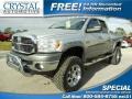 2008 Bright Silver Metallic Dodge Ram 2500 Laramie Quad Cab 4x4  photo #1