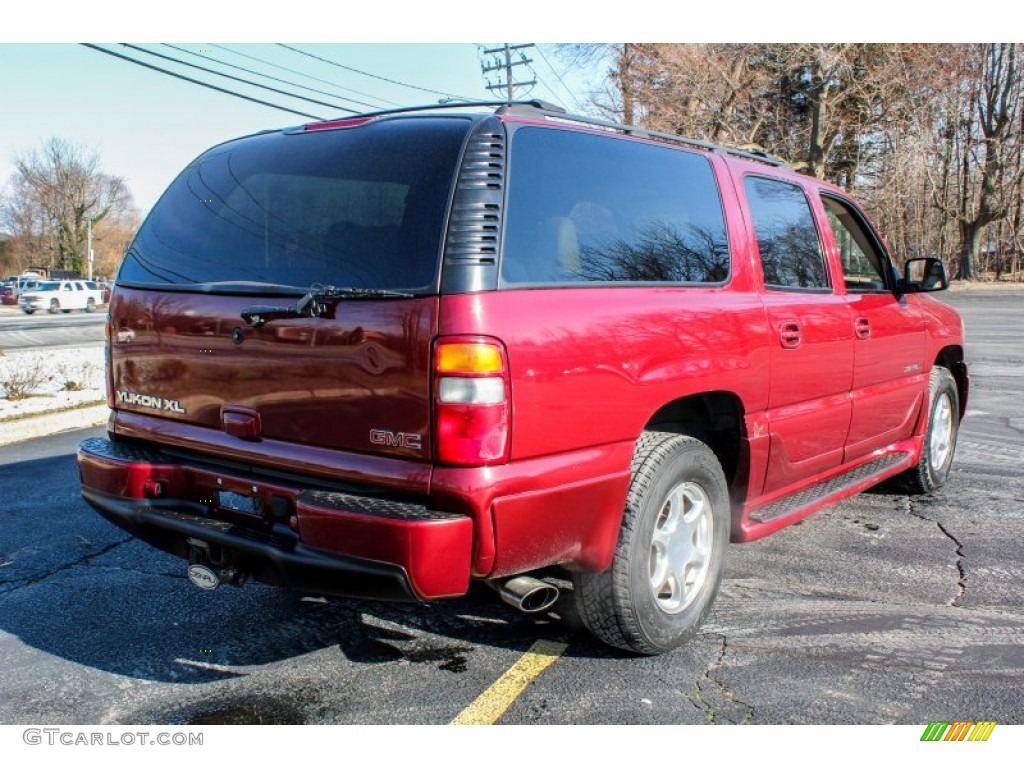 2002 Yukon XL Denali AWD - Garnet Red Metallic / Sandstone photo #6