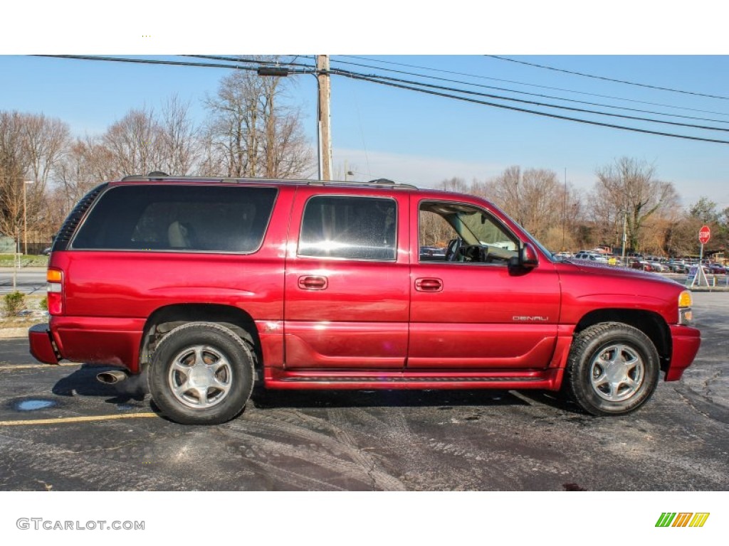 2002 Yukon XL Denali AWD - Garnet Red Metallic / Sandstone photo #7