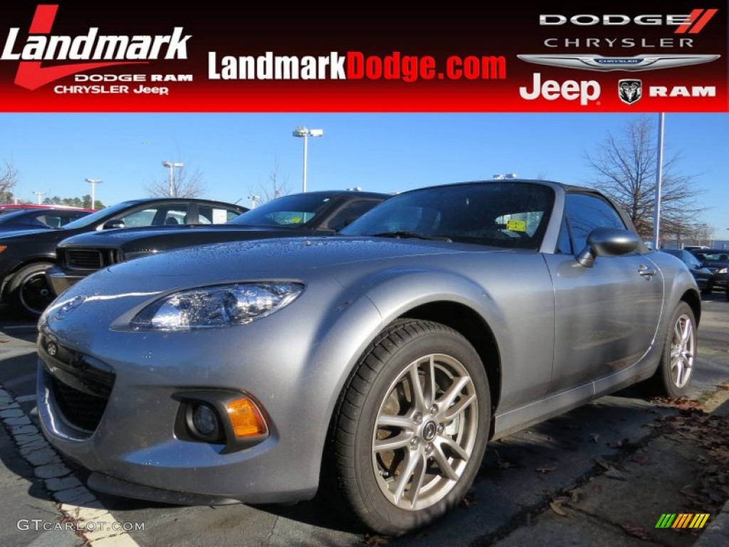 2013 MX-5 Miata Sport Roadster - Dolphin Gray Mica / Black photo #1