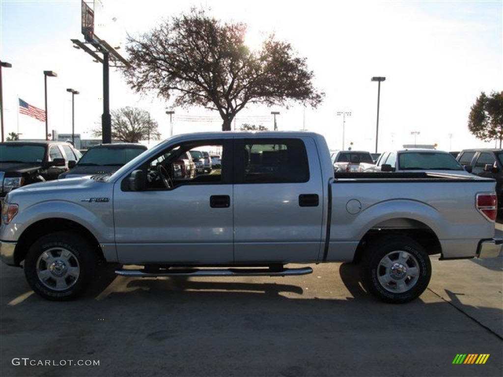 2014 F150 XLT SuperCrew - Ingot Silver / Steel Grey photo #2