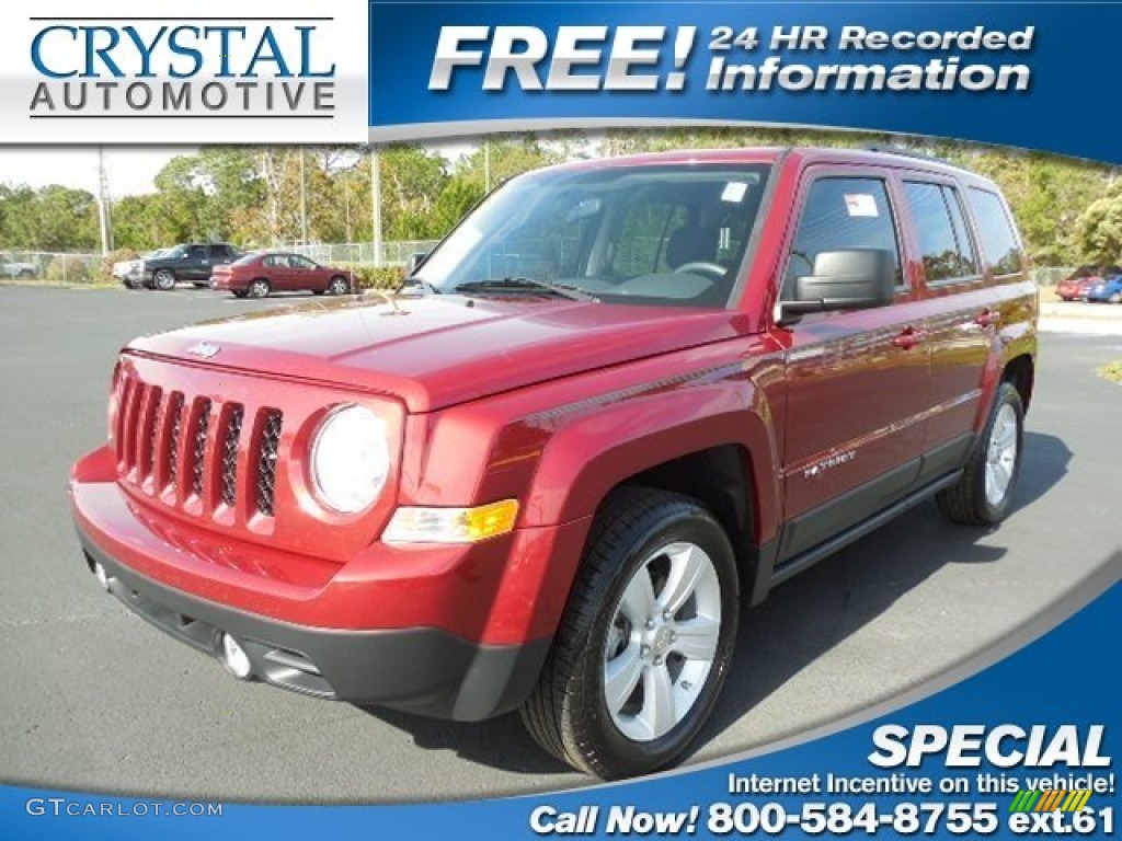 Deep Cherry Red Crystal Pearl Jeep Patriot