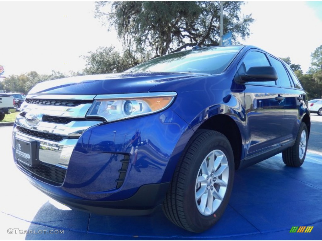 Deep Impact Blue 2014 Ford Edge SE Exterior Photo #88739343