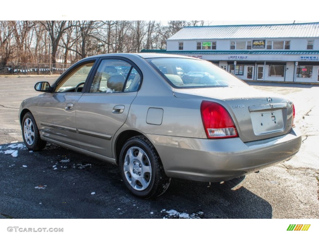 2002 Elantra GLS Sedan - Champagne Beige / Beige photo #4