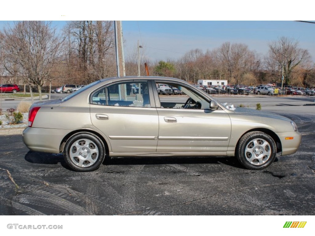 2002 Elantra GLS Sedan - Champagne Beige / Beige photo #7