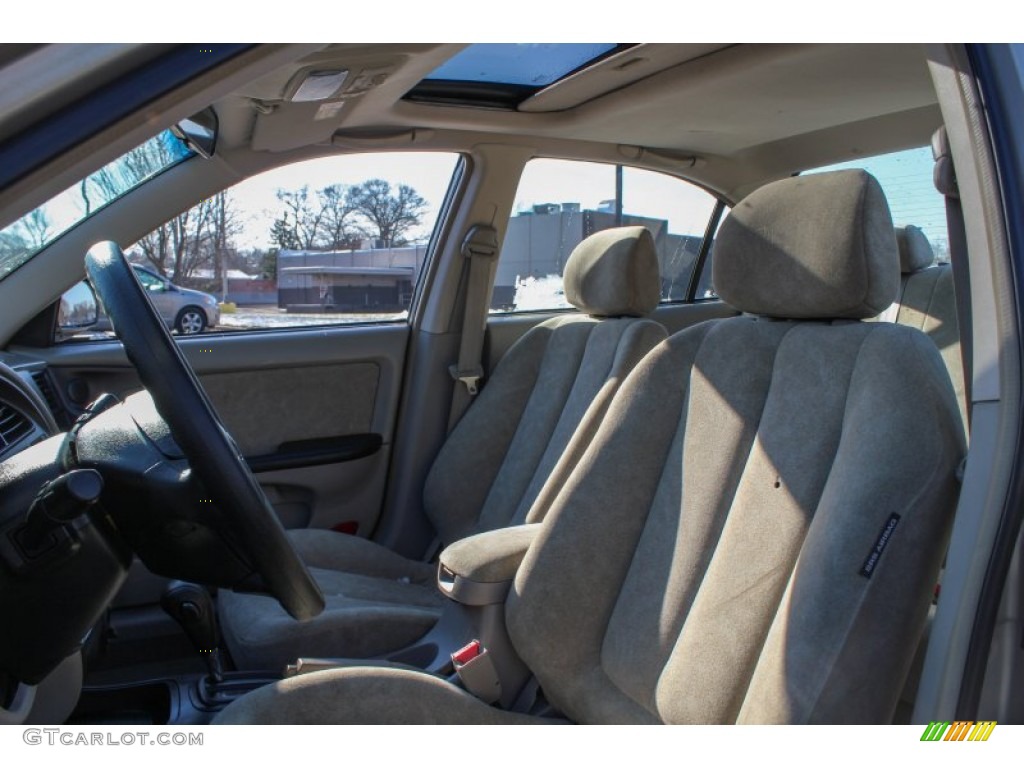2002 Elantra GLS Sedan - Champagne Beige / Beige photo #12
