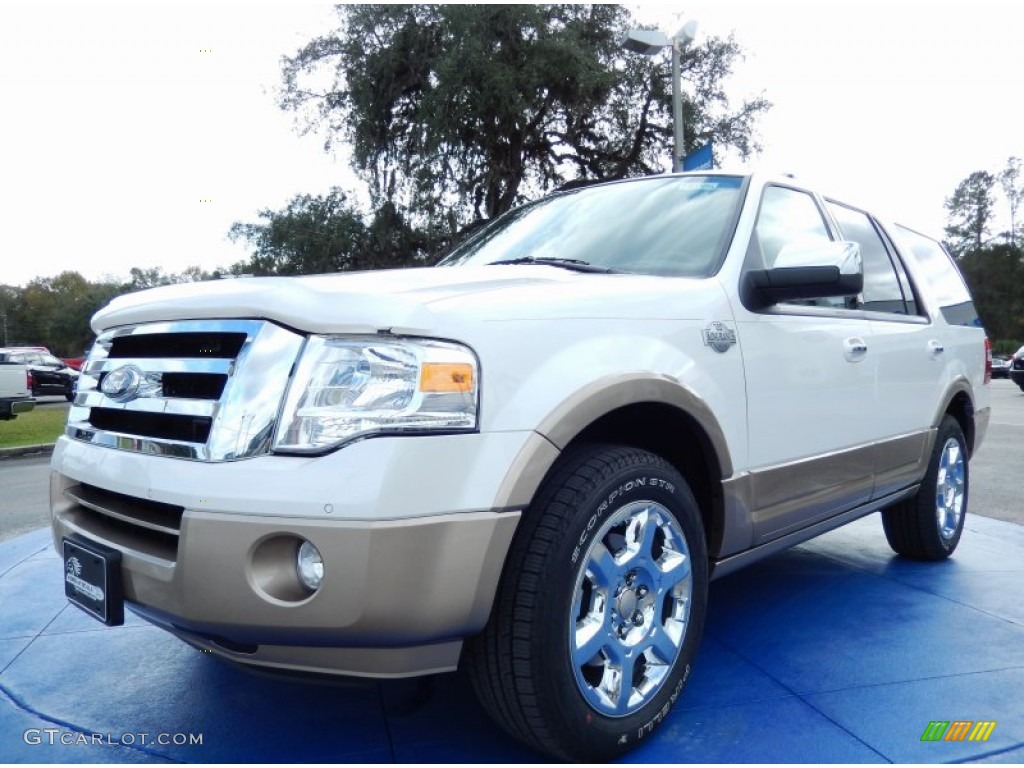 2014 Expedition King Ranch - White Platinum / King Ranch Red (Chaparral) photo #1