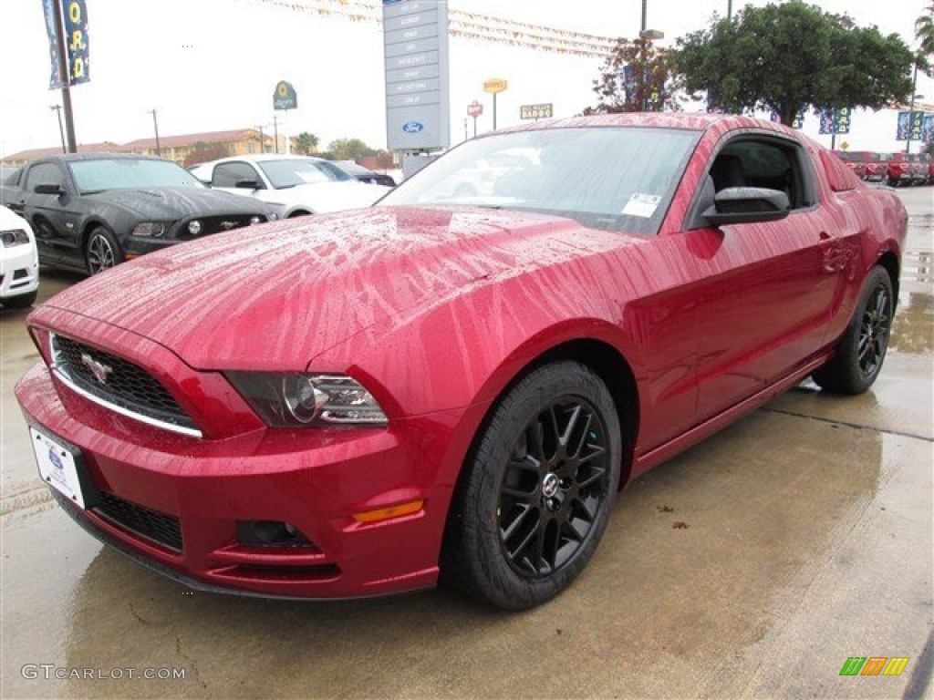 Ruby Red Ford Mustang