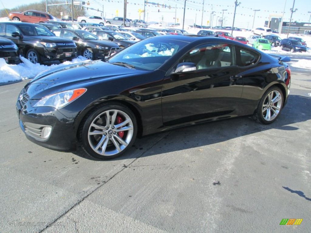 2011 Genesis Coupe 3.8 Track - Bathurst Black / Black Leather photo #4