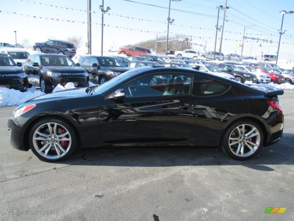 2011 Genesis Coupe 3.8 Track - Bathurst Black / Black Leather photo #5