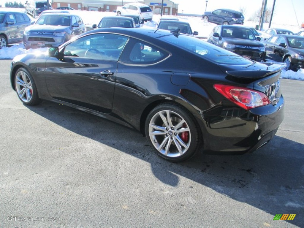 2011 Genesis Coupe 3.8 Track - Bathurst Black / Black Leather photo #6