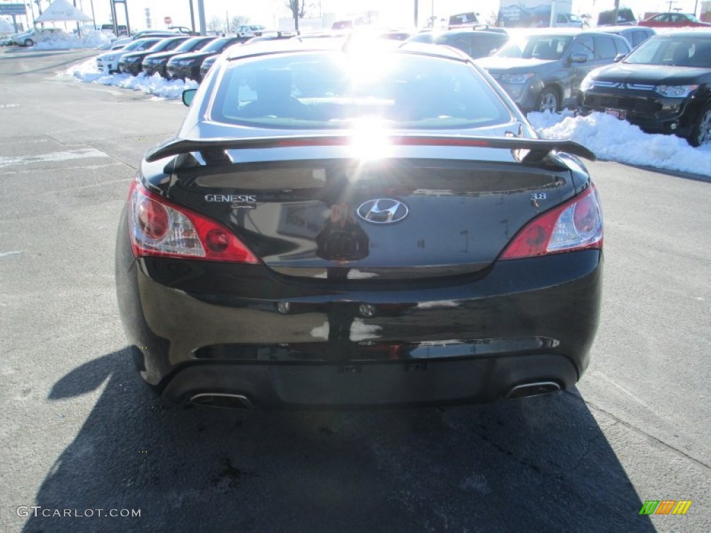 2011 Genesis Coupe 3.8 Track - Bathurst Black / Black Leather photo #7