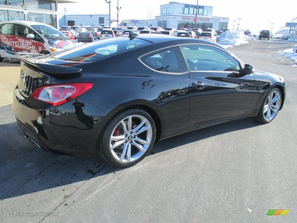 2011 Genesis Coupe 3.8 Track - Bathurst Black / Black Leather photo #8