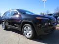 2014 Brilliant Black Crystal Pearl Jeep Cherokee Sport  photo #4