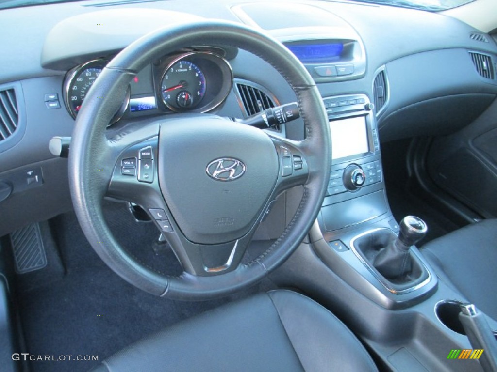 2011 Genesis Coupe 3.8 Track - Bathurst Black / Black Leather photo #14