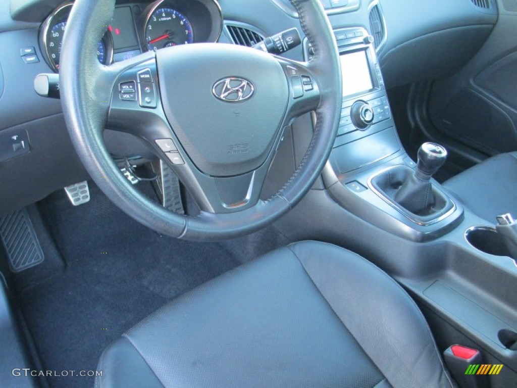2011 Genesis Coupe 3.8 Track - Bathurst Black / Black Leather photo #15